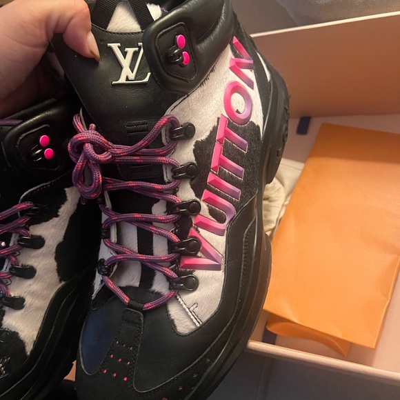 Louis Vuitton Millenium Ankle Boot , black & pink Size 9 - Picture 5 of 10